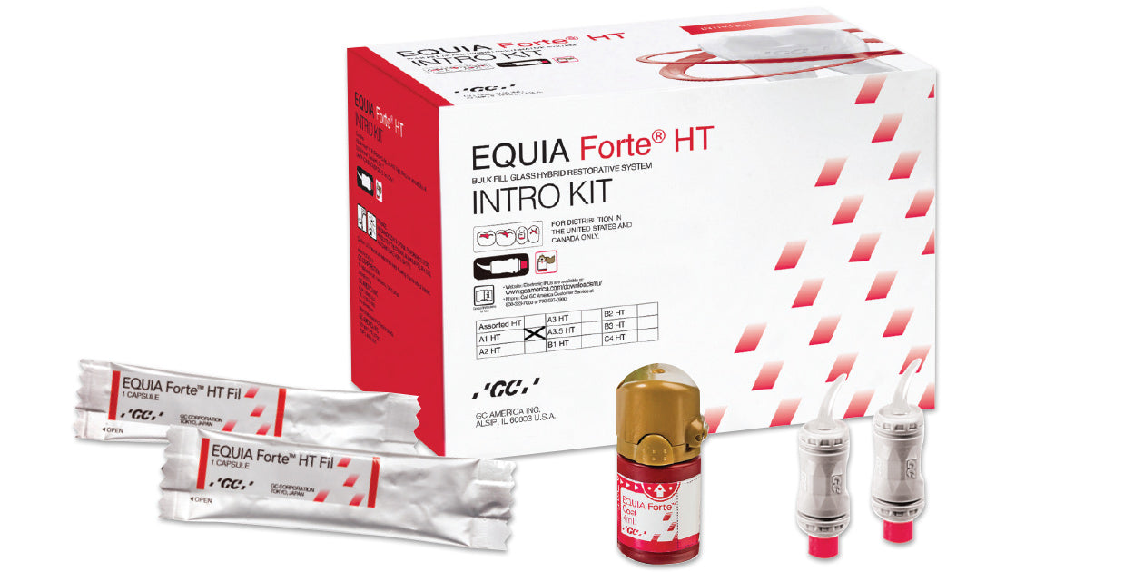 GC EQUIA Forte HT Bulk Fill Glass Hybrid Restorative – A2/A3 Shades – Long Expiry