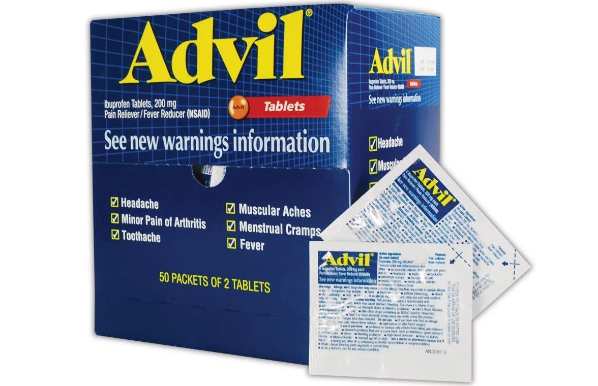ADVIL TABLETS 200MG 50 COUNT (2/PK)
