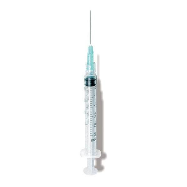 3cc Luer Lock Syringe with 22ga x 1.5 inch needle - Each - Medical Warehouse