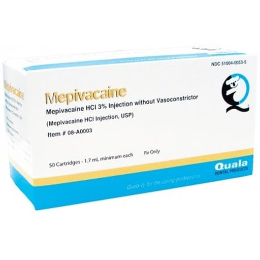 MEPIVACAINE HCI 3% NO VASO 50